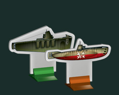 cardboard submarine figure